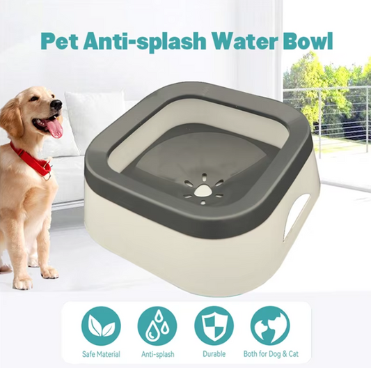 Anti-splash Water Bowl For Dogs 1L Large Capacity Drinker Drinking Bowls Dog Waterer For Puppy Cat Pet Accessories